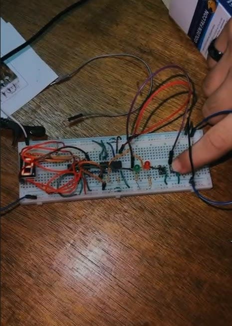 Push-Button Controlled Up/Down Counter 