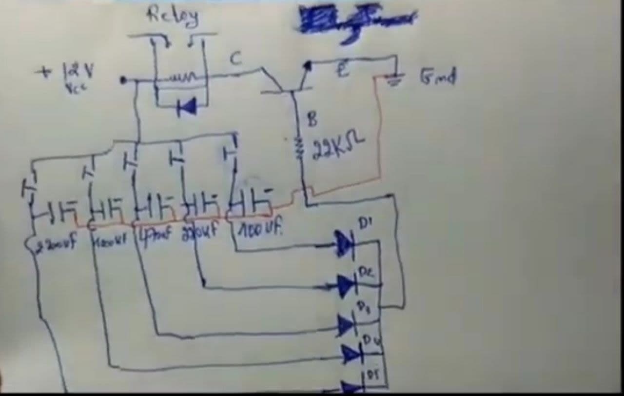 Simple Delay Timer Circuit using BC548 Transistor and Relay